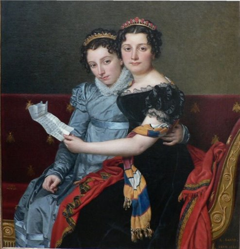 Znade et Charlotte Bonaparte - Par Jacques Louis David - 1821